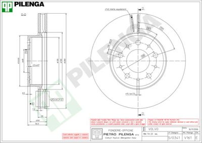 V161 PILENGA Тормозной диск