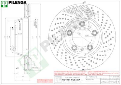 V1702R PILENGA Тормозной диск