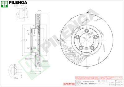 V1705L PILENGA Тормозной диск