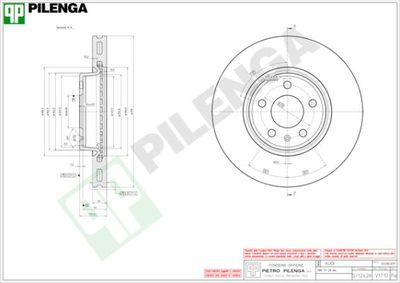 V1710 PILENGA Тормозной диск