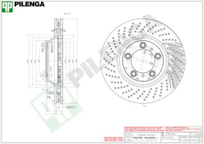 V1724L PILENGA Тормозной диск