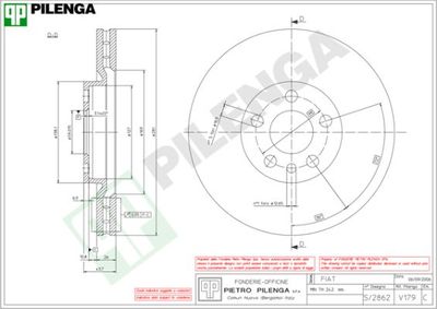 V179 PILENGA Тормозной диск