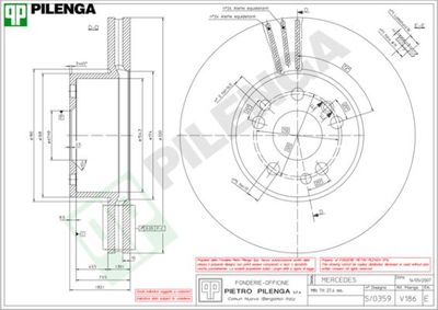 V186 PILENGA Тормозной диск