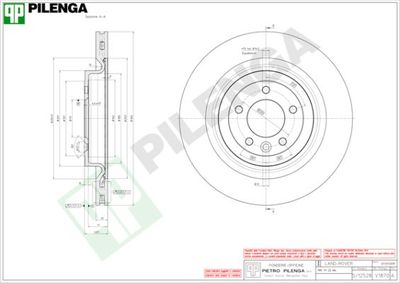 V1870 PILENGA Тормозной диск