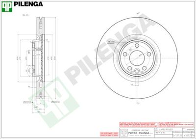 V1877 PILENGA Тормозной диск