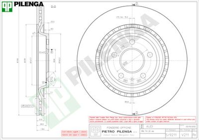 V211 PILENGA Тормозной диск