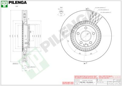 V216 PILENGA Тормозной диск