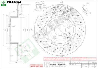 V288 PILENGA Тормозной диск