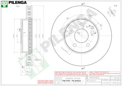 V298 PILENGA Тормозной диск