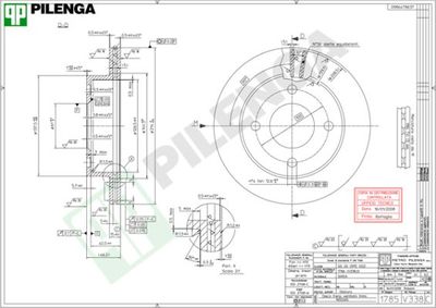 V338 PILENGA Тормозной диск