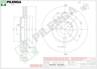 V379 PILENGA Тормозной диск