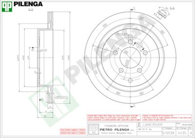 V435 PILENGA Тормозной диск