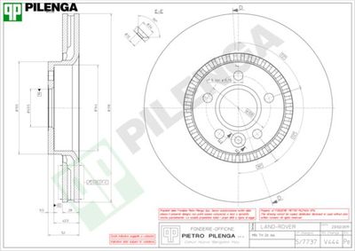 V444 PILENGA Тормозной диск