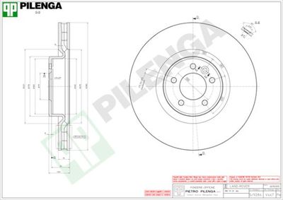 V447 PILENGA Тормозной диск