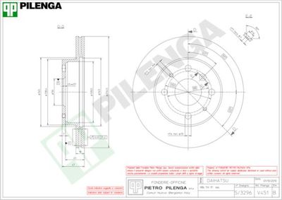 V451 PILENGA Тормозной диск