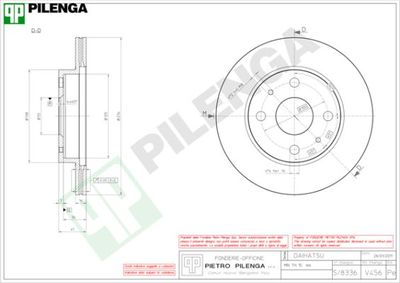 V456 PILENGA Тормозной диск