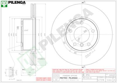 V464 PILENGA Тормозной диск