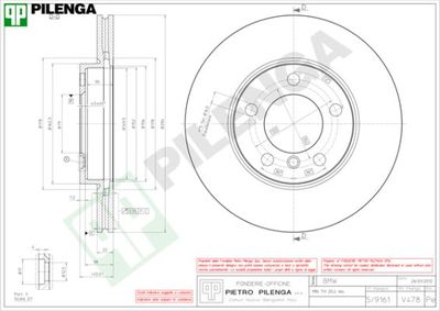 V478 PILENGA Тормозной диск