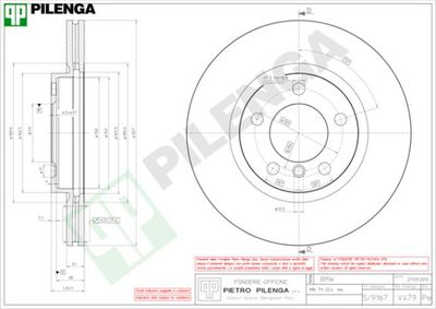 V479 PILENGA Тормозной диск