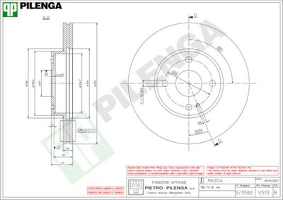 V513 PILENGA Тормозной диск