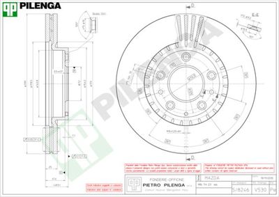 V530 PILENGA Тормозной диск