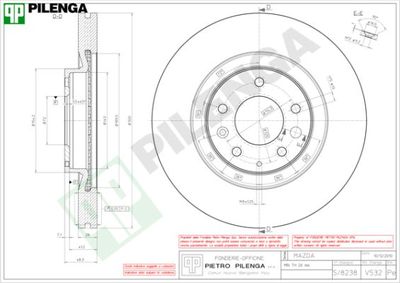 V532 PILENGA Тормозной диск