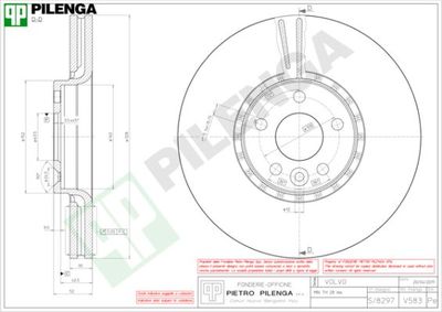 V583 PILENGA Тормозной диск