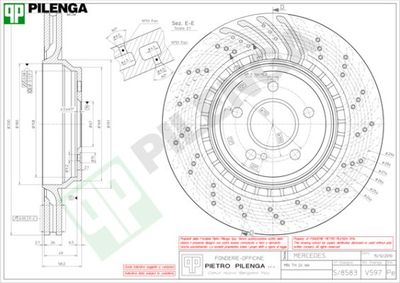 V597 PILENGA Тормозной диск