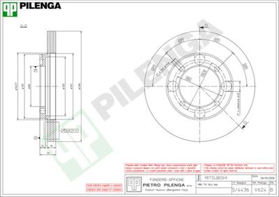 V624 PILENGA Тормозной диск