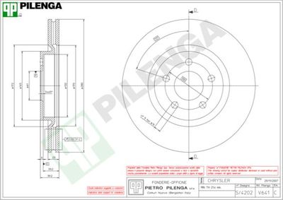 V641 PILENGA Тормозной диск