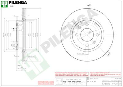 V709 PILENGA Тормозной диск