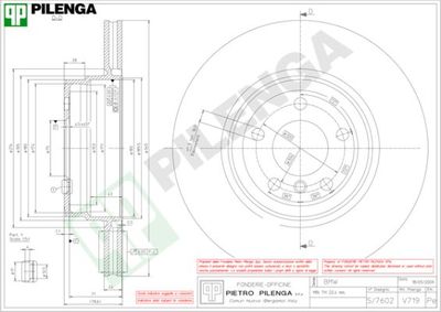 V719 PILENGA Тормозной диск