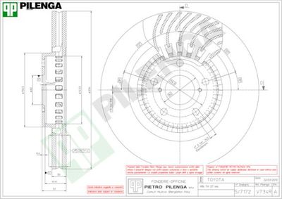 V734R PILENGA Тормозной диск