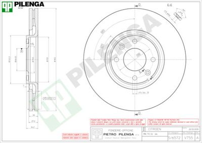 V755 PILENGA Тормозной диск