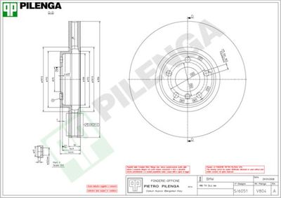 V804 PILENGA Тормозной диск