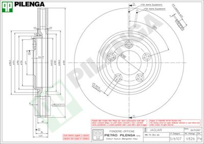 V826 PILENGA Тормозной диск