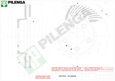 V858L PILENGA Тормозной диск