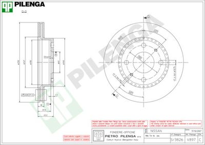 V897 PILENGA Тормозной диск