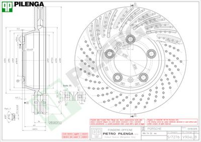 V904L PILENGA Тормозной диск