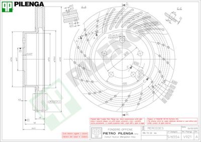 V921 PILENGA Тормозной диск