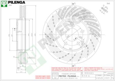 V923 PILENGA Тормозной диск