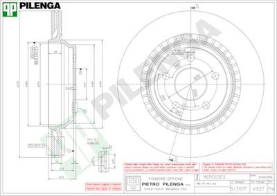 V927 PILENGA Тормозной диск