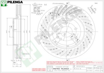 V933 PILENGA Тормозной диск