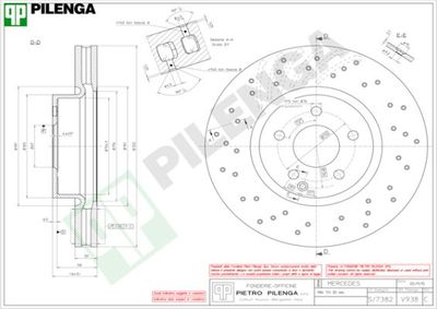 V938 PILENGA Тормозной диск