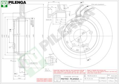 V944 PILENGA Тормозной диск