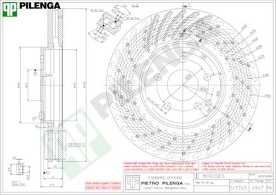 V947 PILENGA Тормозной диск