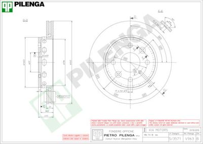 V963 PILENGA Тормозной диск