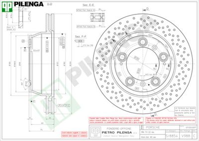 V988 PILENGA Тормозной диск