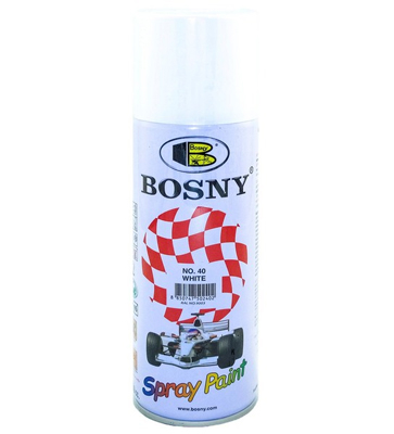  Краска акриловая Bosny BS40 RAL 9003 0.4л