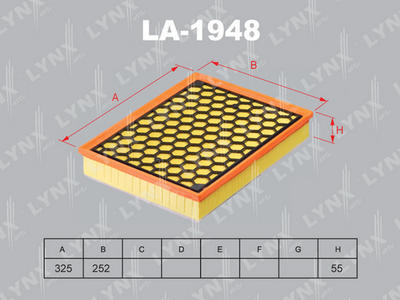 LA1948 LYNXauto Воздушный фильтр